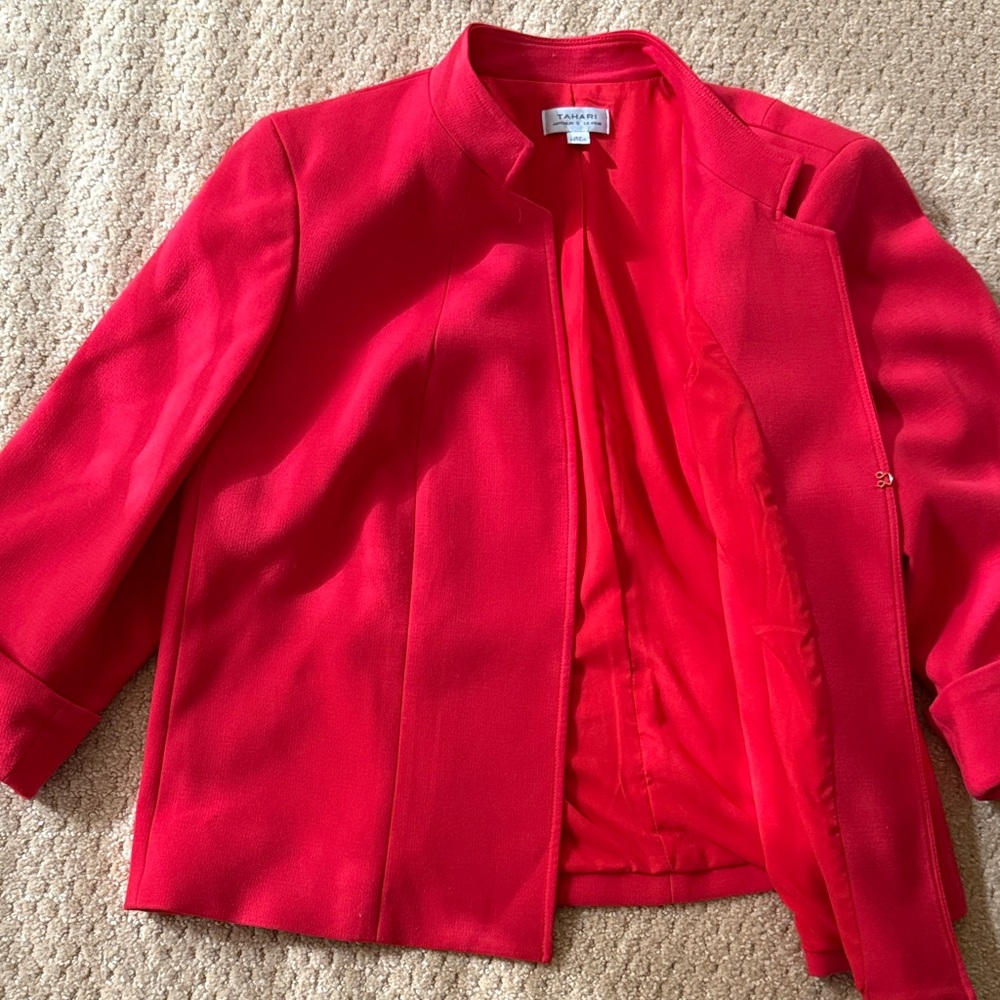 Tahari Bold Red Women's Blazer